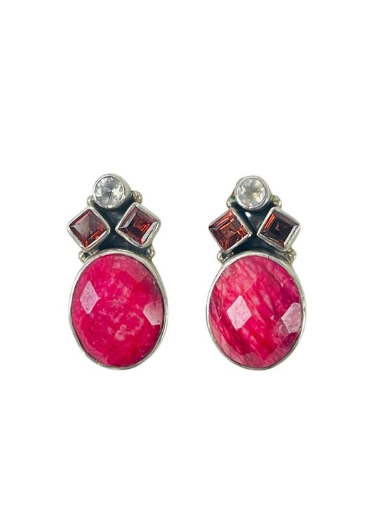 Nicky Butler Fashion Rings for sale | eBay Nicky Butler Sterling Silver Faceted Ruby Red Corundum Multi-Stone Earrings